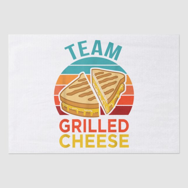 Papel De Seda Equipe Gelada De Sanduíche Engraçado De Queijo Eng (Frente )