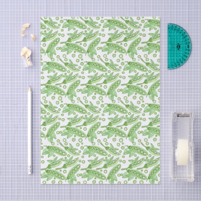 Papel De Seda Ervilhas vegetais (Arte )
