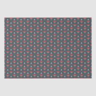 PAPEL DE SEDA ESCALA HOLLY SALET BERRIES COM UM ARCO VERMELHO
