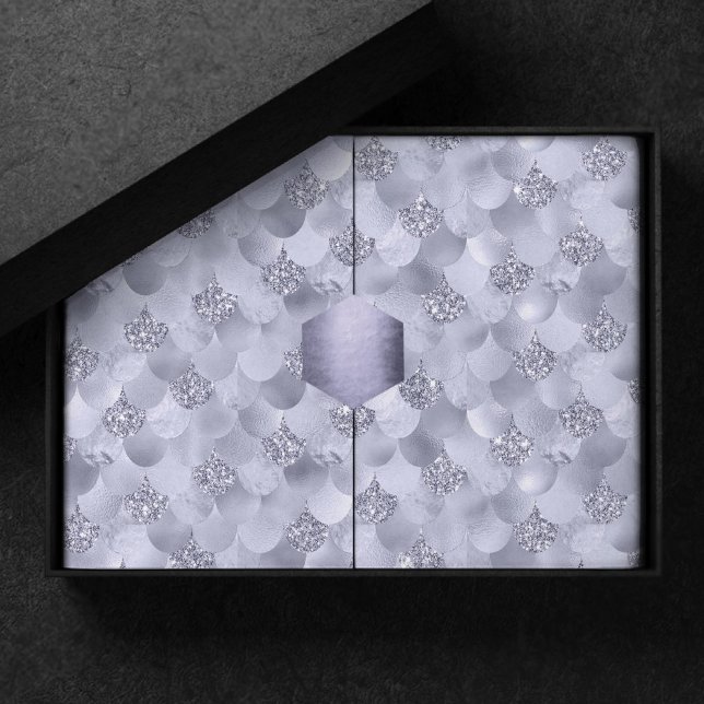 Papel De Seda Escalas Chic Smermaid | Lavanda Dusty Luster Roxo (Criador carregado)