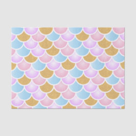 Papel De Seda Escalas Pastel da sereia