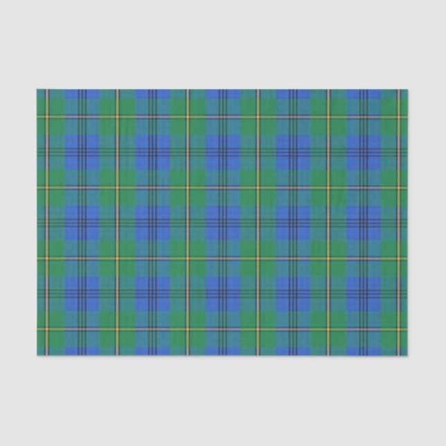 Papel De Seda Escocês Gifts Clan Johnston Johnstone Tartan (Frente )