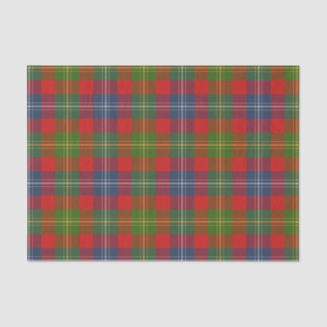 Papel De Seda Escoceses Clan Forrester Tartan (Frente )