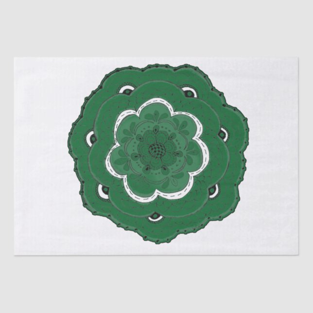 Papel De Seda Escolha seu próprio Crochet Colorido Lacy (Frente )