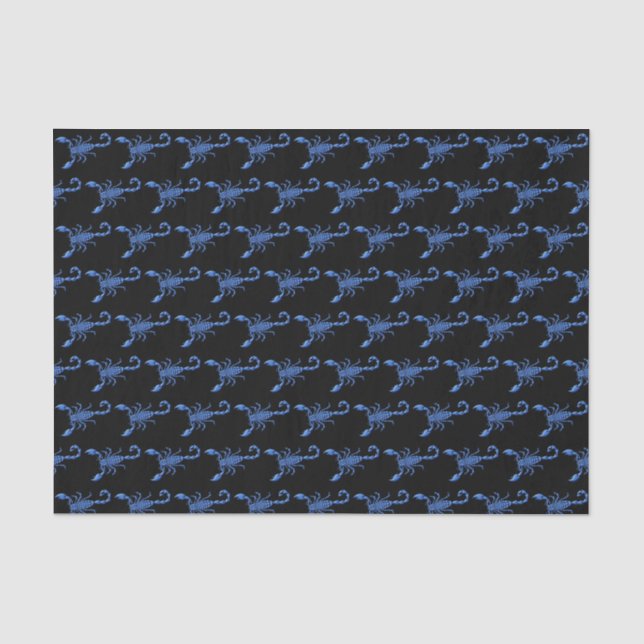 Papel De Seda Escorpião Azul (Frente )