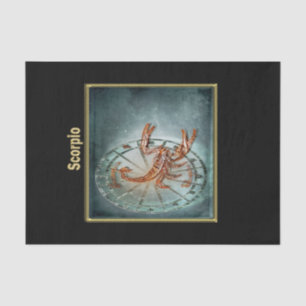 Papel De Seda Escorpião Zodiac Astrologia design Horoscópio