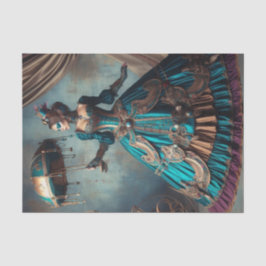 Papel De Seda Escritora do Circus Steampunk Vintage Senhora Vito