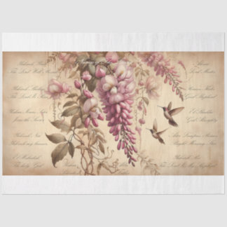 Papel De Seda Escrituras Nomes de Decoupage de Deus Wisteria