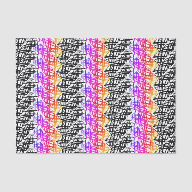 Papel De Seda Escrivora Simples | Osso do Arenque | Torção | (Frente )