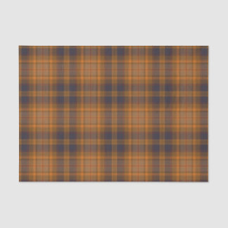 Papel De Seda Escuro | xadrez de tartan laranja