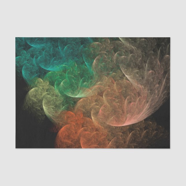 Papel De Seda Espaço de Arte Abstrata Pássaro (Frente )