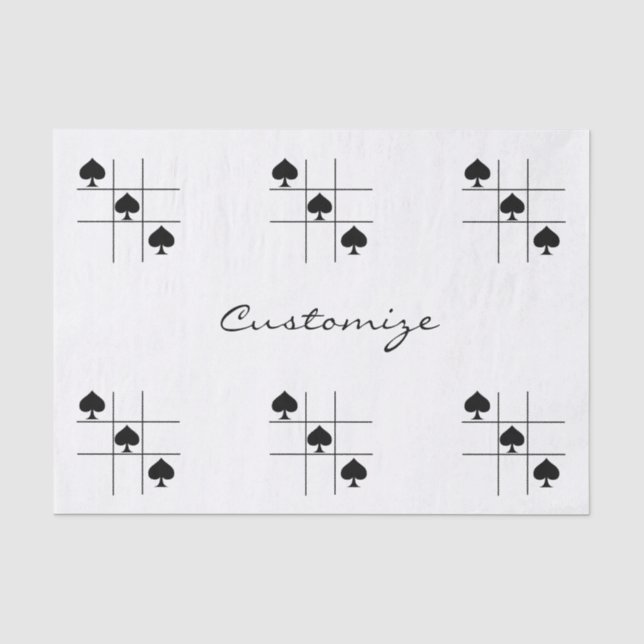 Papel De Seda Espadas Pretas Tic Tac Toe Thunder_Cove (Frente )