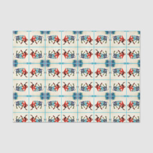 Papel De Seda Espanha Bull Viagens vintage Love Watercolor