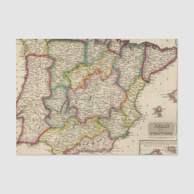 Papel De Seda Espanha e Portugal 19 (Frente )