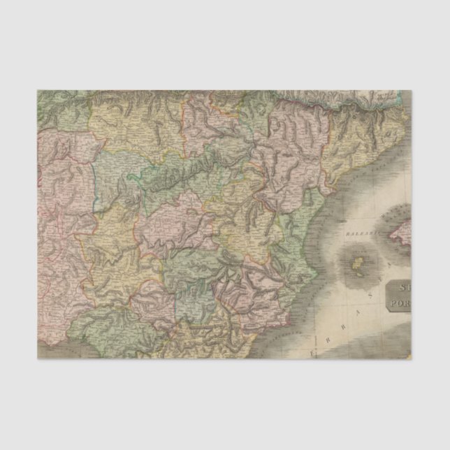 Papel De Seda Espanha, Portugal 7 (Frente )