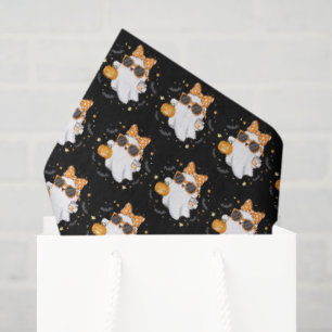 Papel De Seda Especiaria Ghost Pumpkin do Halloween Bonita Perso