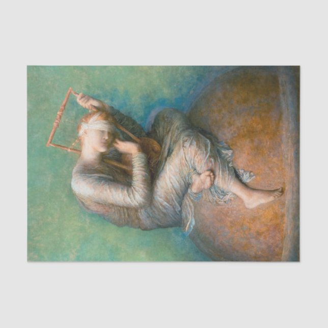 Papel De Seda Esperança, 1886, por George Frederic Watts (Frente )