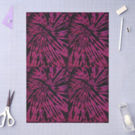 Papel De Seda Espiral Nautilus Tie-Dye Pink Red Purple Decoupage