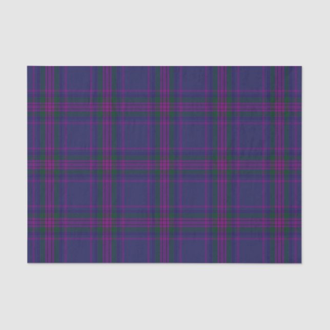 Papel De Seda Espírito do Tartan incorporado de Scotland (Frente )