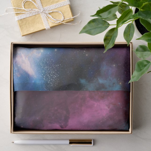 Papel De Seda Espírito Estrelas Universo Galáxia Espaço Sideral  (Presente)