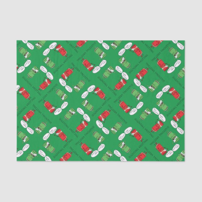 Papel De Seda Espíritos engraçados de Cozinhar de Cartoon de Nat (Frente )