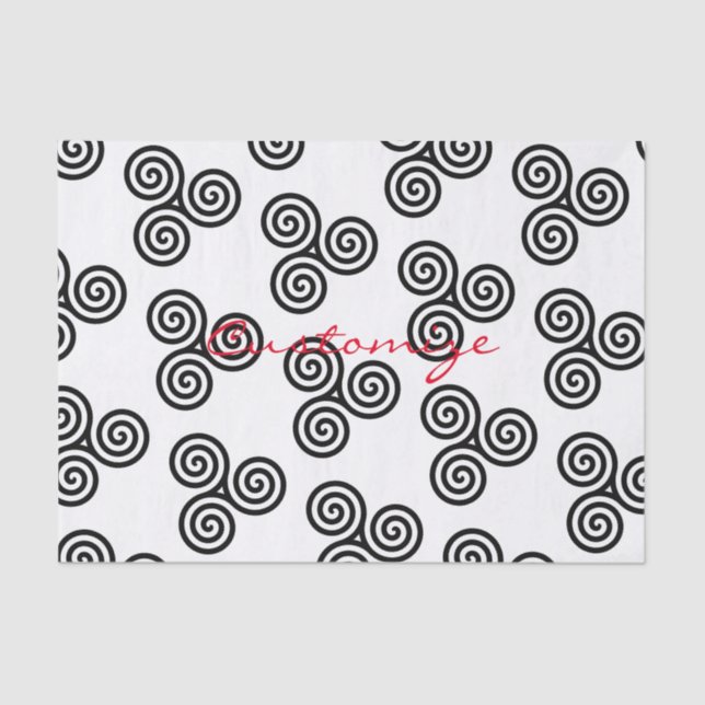 Papel De Seda Espíritos Negros Triplos Thunder_Cove (Frente )