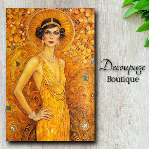 Papel De Seda Esplendor Art Déco do Grande Gatsby em Decoupage