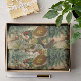 Papel De Seda Esplendor Vitoriano de Natal