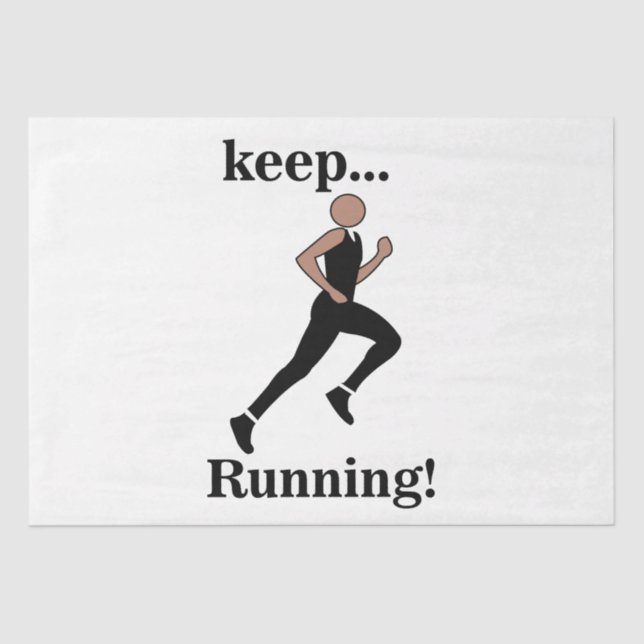Papel De Seda Esportes Runner Athlete (Frente )