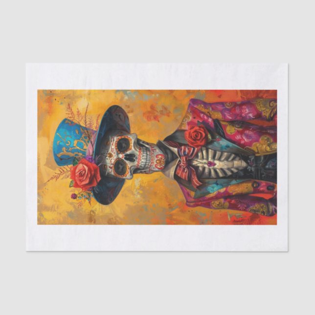 Papel De Seda Esqueleto Lyfe10 (Frente )