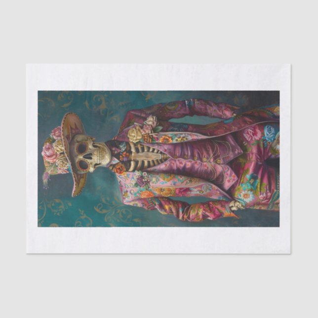 Papel De Seda Esqueleto Lyfe13 (Frente )