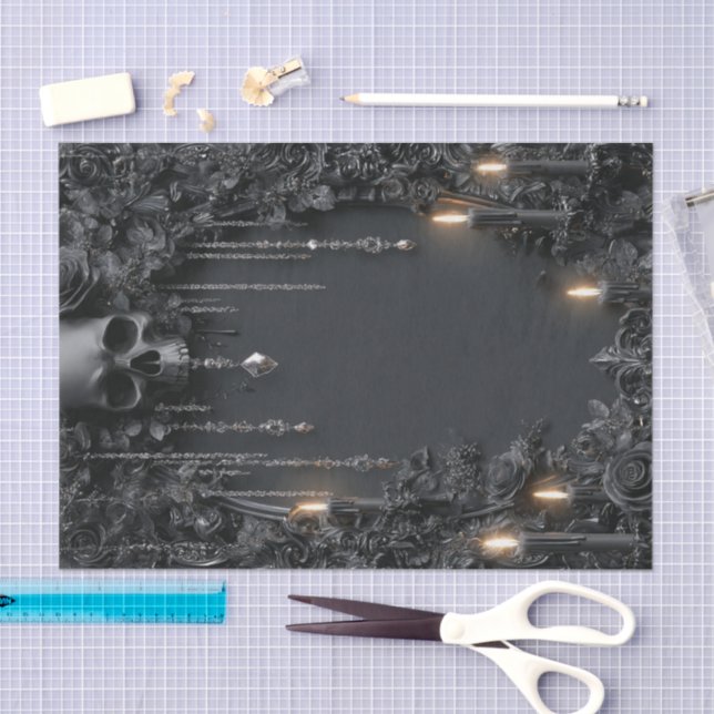 Papel De Seda Esqueleto Lyfe2 (Arte )