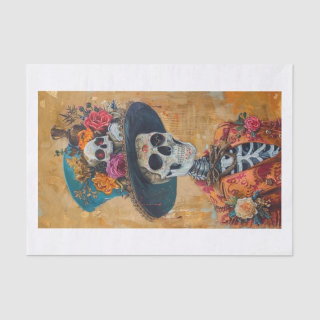 Papel De Seda Esqueleto Lyfe23 (Frente )