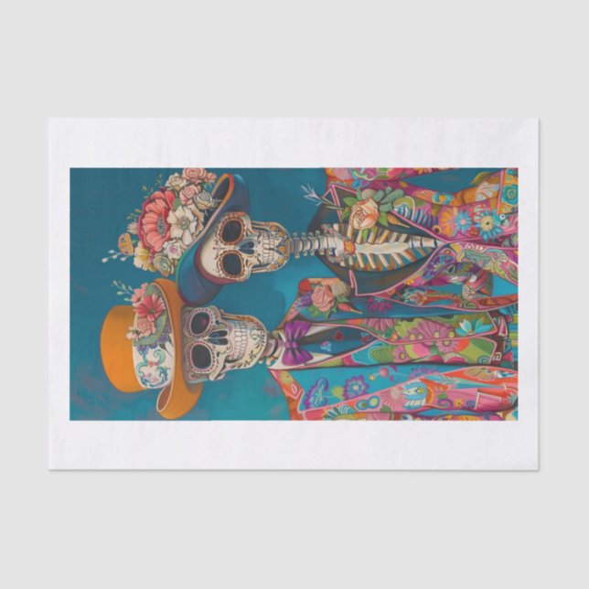 Papel De Seda Esqueleto Lyfe26 (Frente )