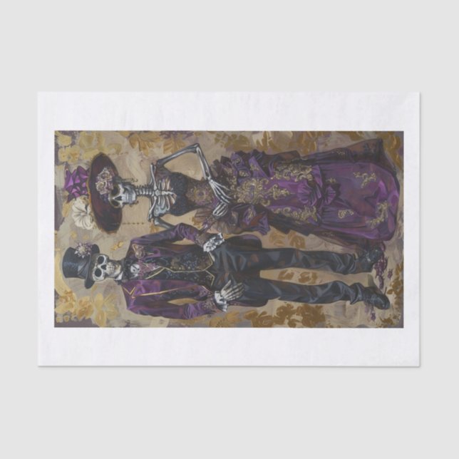 Papel De Seda Esqueleto Lyfe30 (Frente )