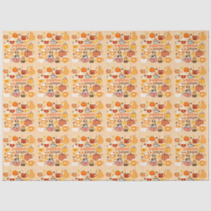 Papel De Seda Estação de Abóbora Separada