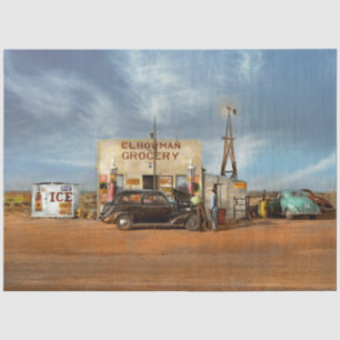 Papel De Seda Estação de gasolina - No meio do nada, 1940