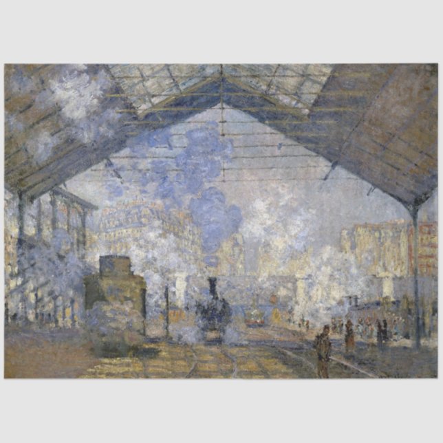 Papel De Seda Estação Santo-Lazare, Monet (Frente )
