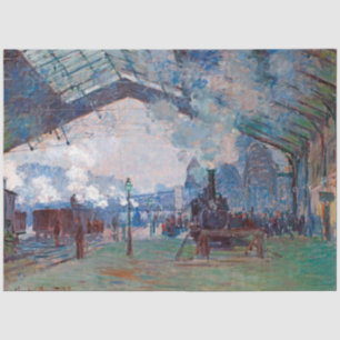 Papel De Seda Estação Santo-Lazare, Monet
