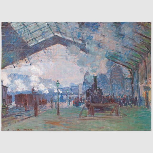 Papel De Seda Estação Santo-Lazare, Monet (Frente )