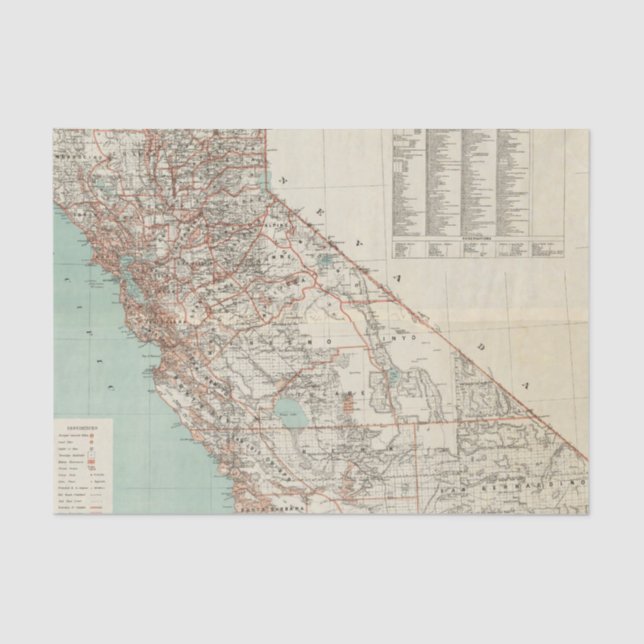 Papel De Seda Estados da Califórnia 2 (Frente )