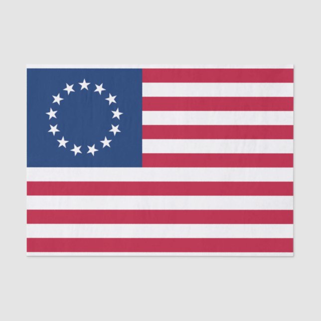 Papel De Seda Estados Unidos Betsy Ross Flag (Frente )