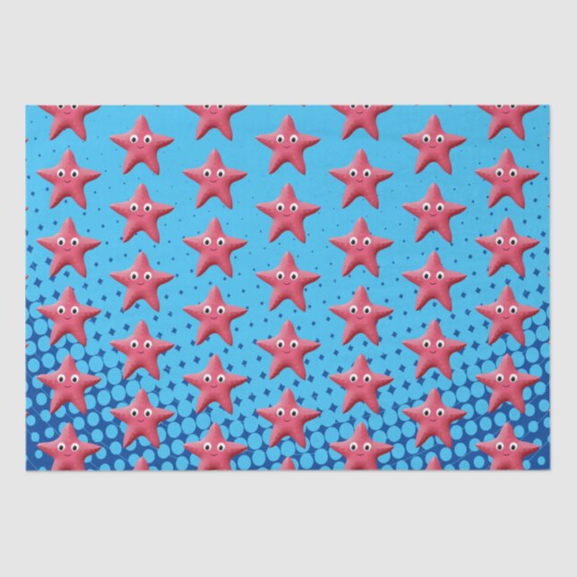 Papel De Seda Estaleiro rosa-claro Oceano Azul (Frente )