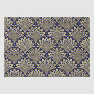 Papel De Seda Estamos Vendo Você Marinho E Dourado Artesanato De