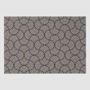 Papel De Seda Estamos Vendo Você Marinho E Dourado Artesanato De
