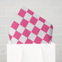 Estampa Xadrez Rosa e Branco