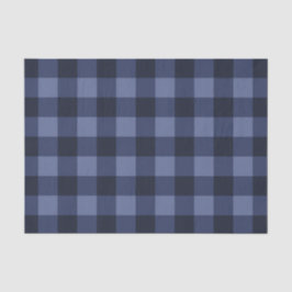 Papel De Seda Estampa Xadrez Tartã Azul