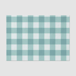 Papel De Seda Estampa Xadrez Tartã Azul Verde Esmeralda