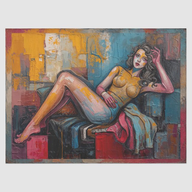 Papel De Seda “Este Está Funcionando” – Retrato de Jasmine (Frente )