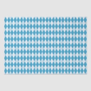 Papel De Seda Estilo Argyle Azul Peacock Forma Diamante Pequena
